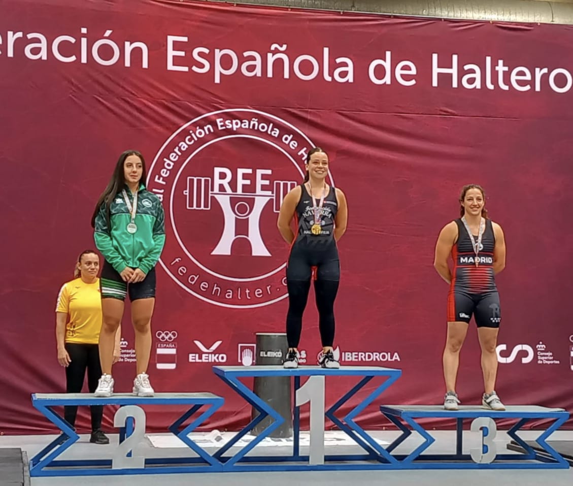 Tres navarras, campeonas de España en el Nacional Absoluto de Halterofilia 2025